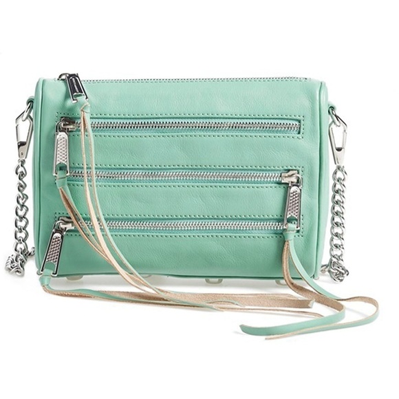 Rebecca Minkoff Sage Leather Mini 5 Zip Crossbody